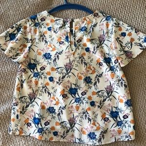 Printed floral blouse